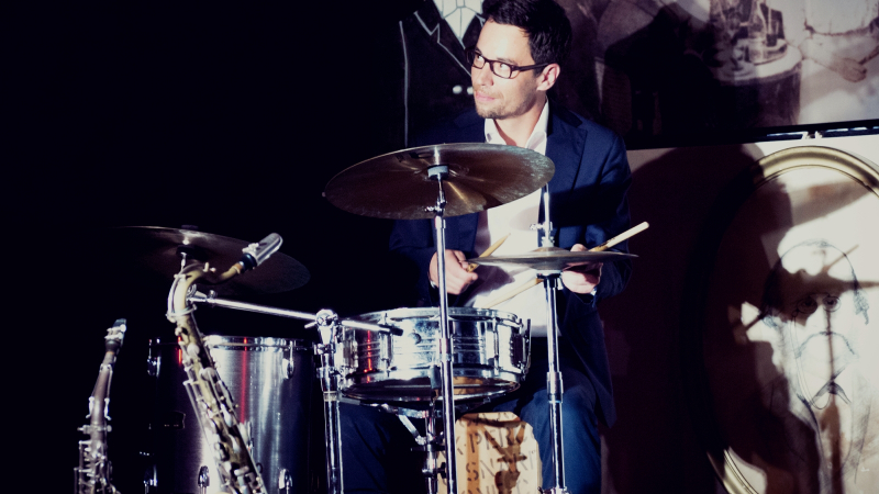 Max Müller, Schlagzeug, Jazz im Hoftheater