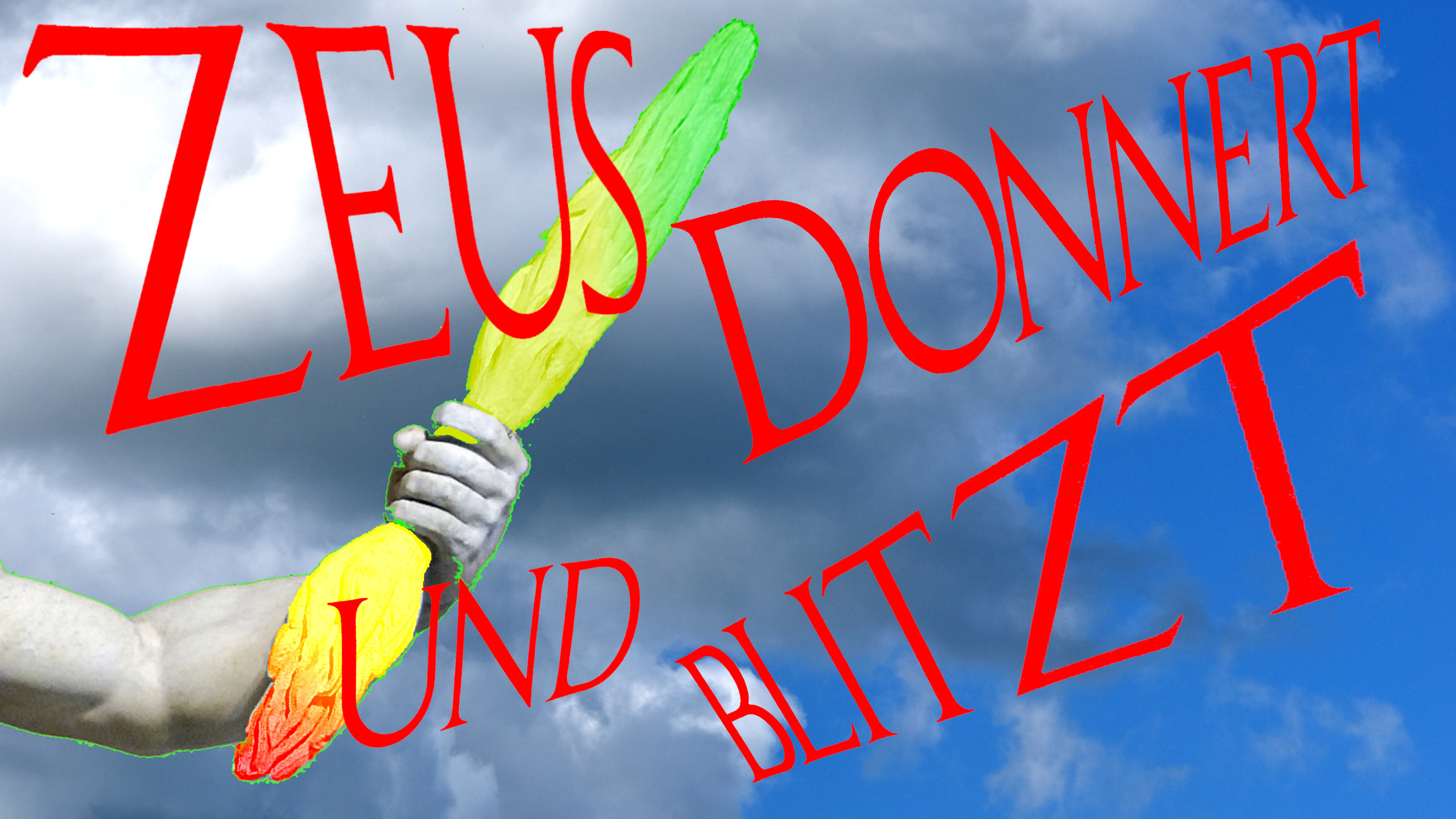 Plakat Zeus donnert und blitzt